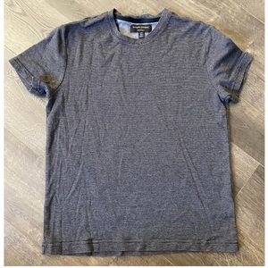 Banana Republic Black with White Stripes Short Sleeve T-shirt | Size XS